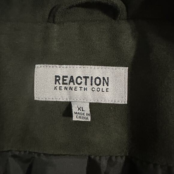 Kenneth‎ Cole Reaction Faux Suede Motorcycle Jacket with Zipper Accents XL - Picture 7 of 13